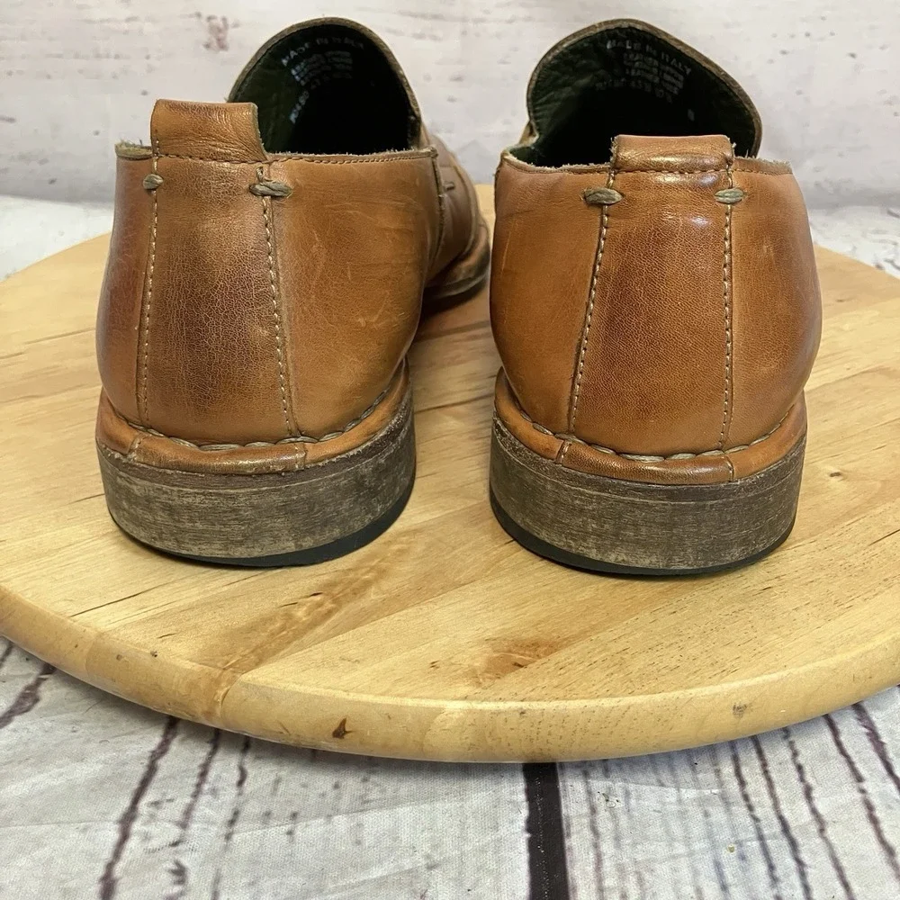 Sketchers Collection Italy‎ Shoes Mens Size 10.5 Brown Leather Slip On Loafers